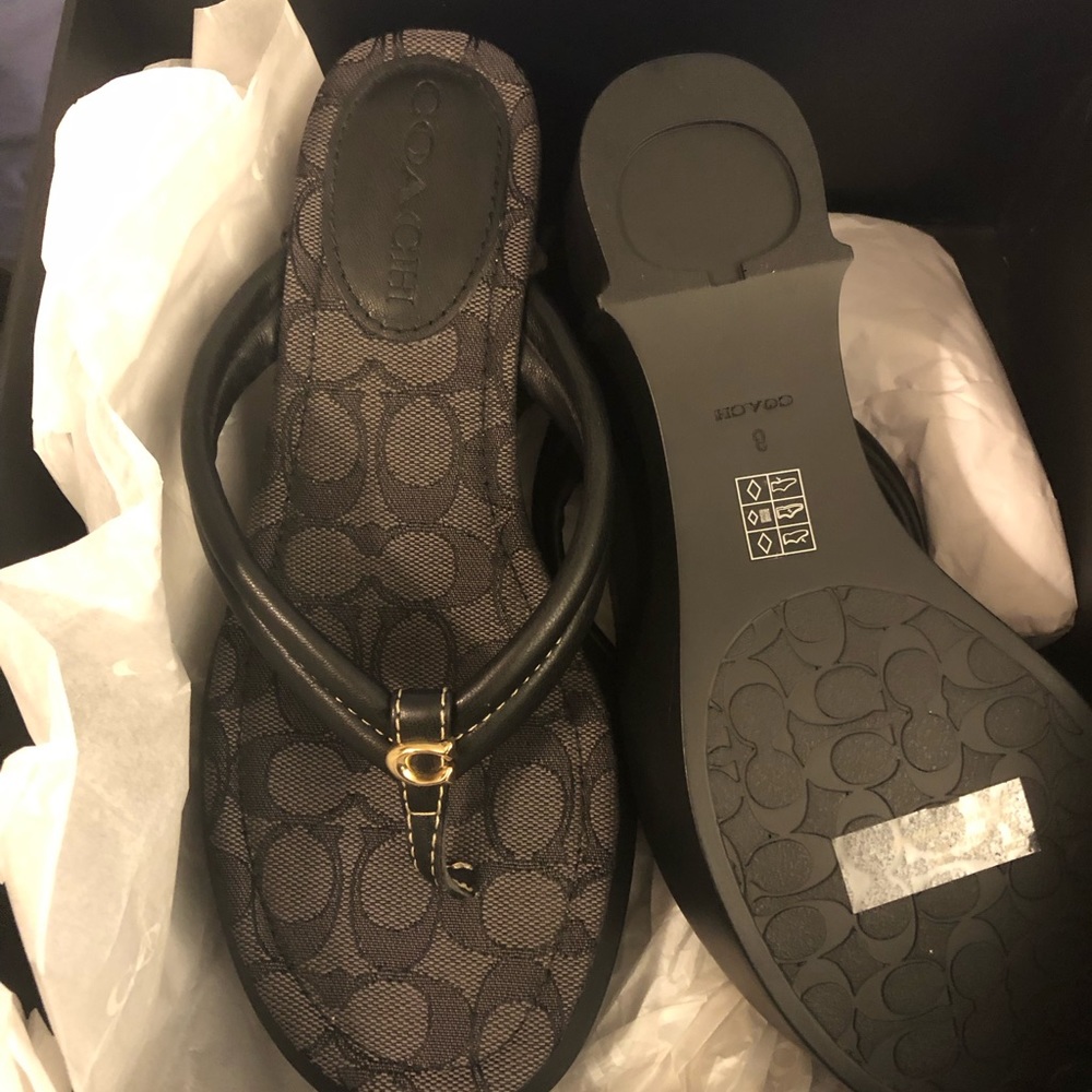 Coach wedges size 8